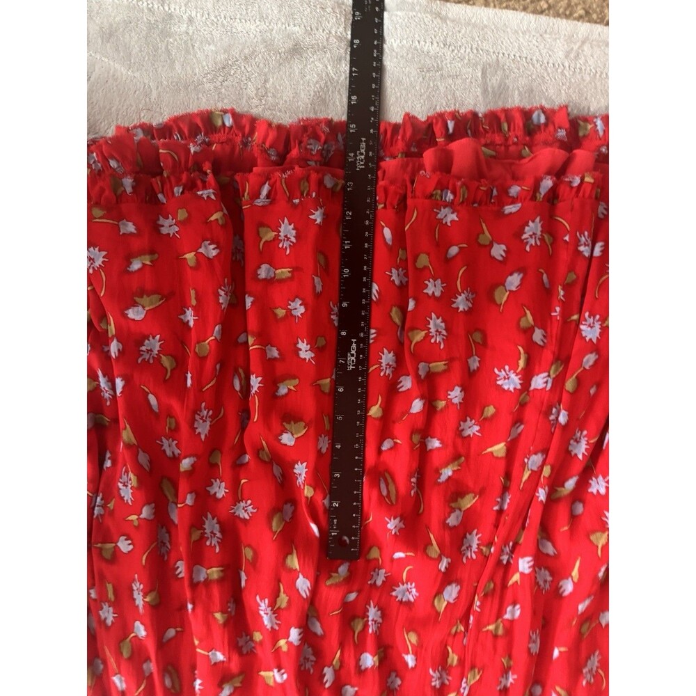 J. Crew Women's Collection Ruched Chiffon Dress Adjustable Straps Size 16 - Picture 16 of 16